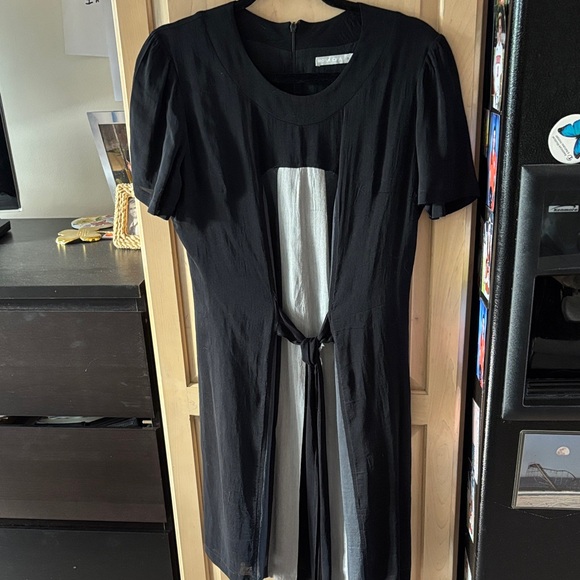 ROSA CHA LADIES Black insert dress-Small Petite - Picture 1 of 8